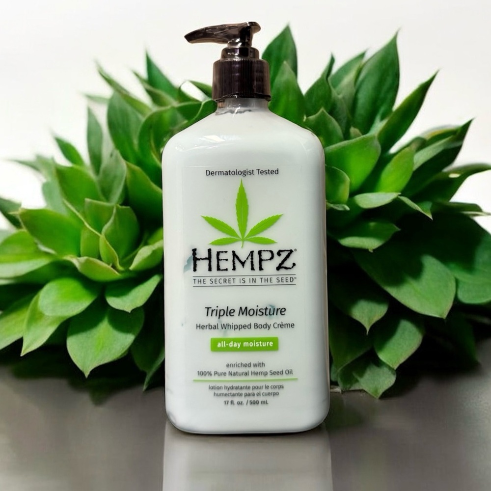 HEMPZ Triple Moisture Herbal Whipped Body Cream 500mls peach lotion hemp hempz